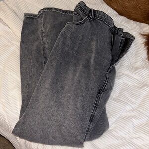 Straight cut- wide leg  black jeans